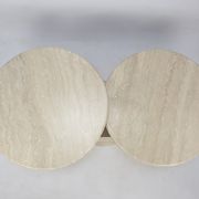 Mid-Century Italian Travertine Coffee Table, 1980s