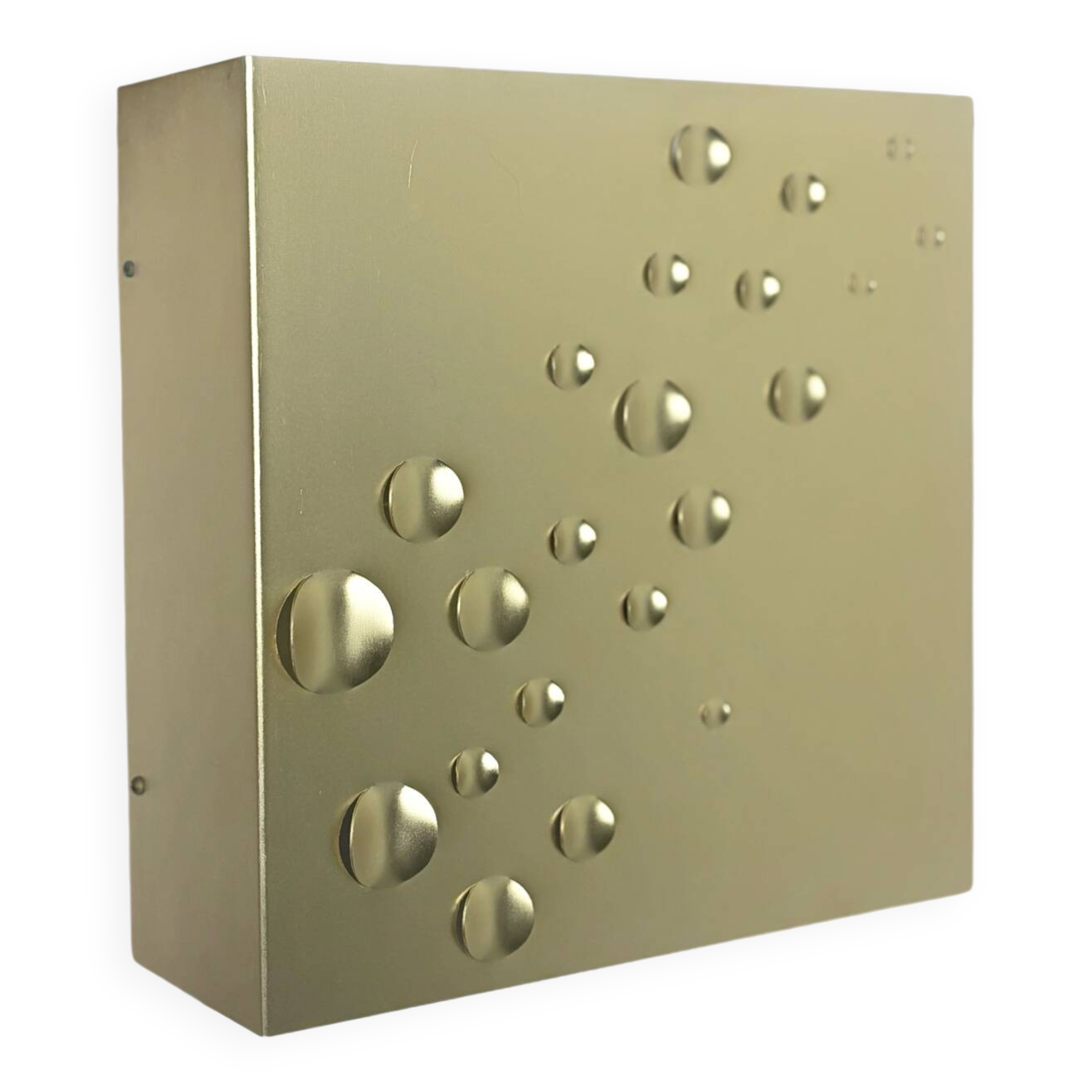 Gold ‘star rain’ wall lamp by e.j. jelles for raak in 1960s