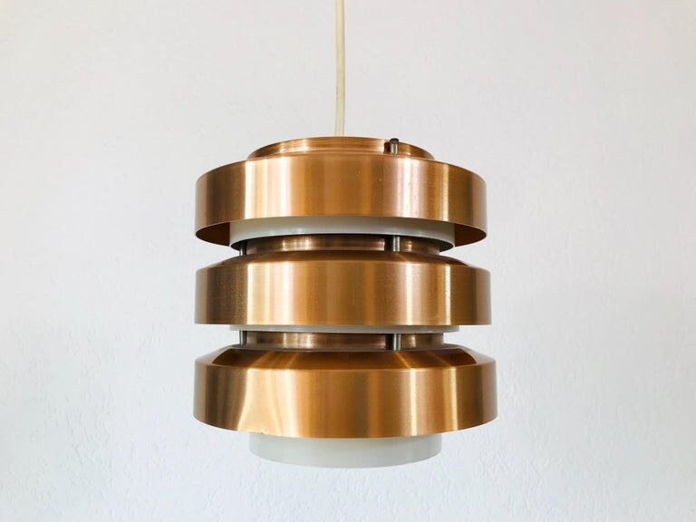 Hanging lamp in copper and metal 1960s