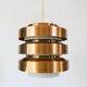 Hanging lamp in copper and metal 1960s