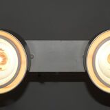 Ceiling lamp indus 2 large spots with a lampshade reflector aluminum