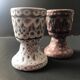 Pair of ceramic egg cups by Jean Austruy