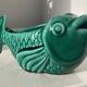 Vide-poche poisson en faïence verte Vallauris