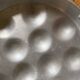 Set of 2 metal snail dishes