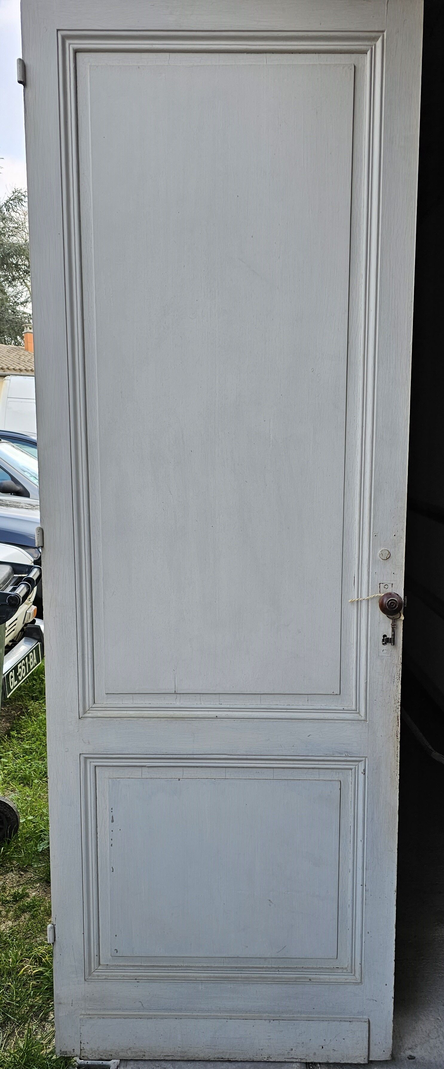 Wooden interior door of the nineteenth century