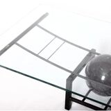 Marble coffee table - glass