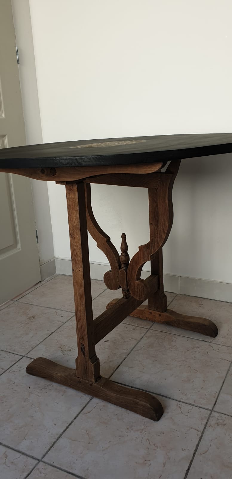 Oak winemaker's table