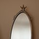 Pair of vintage mirror sconces in pewter by Svenskt Tenn