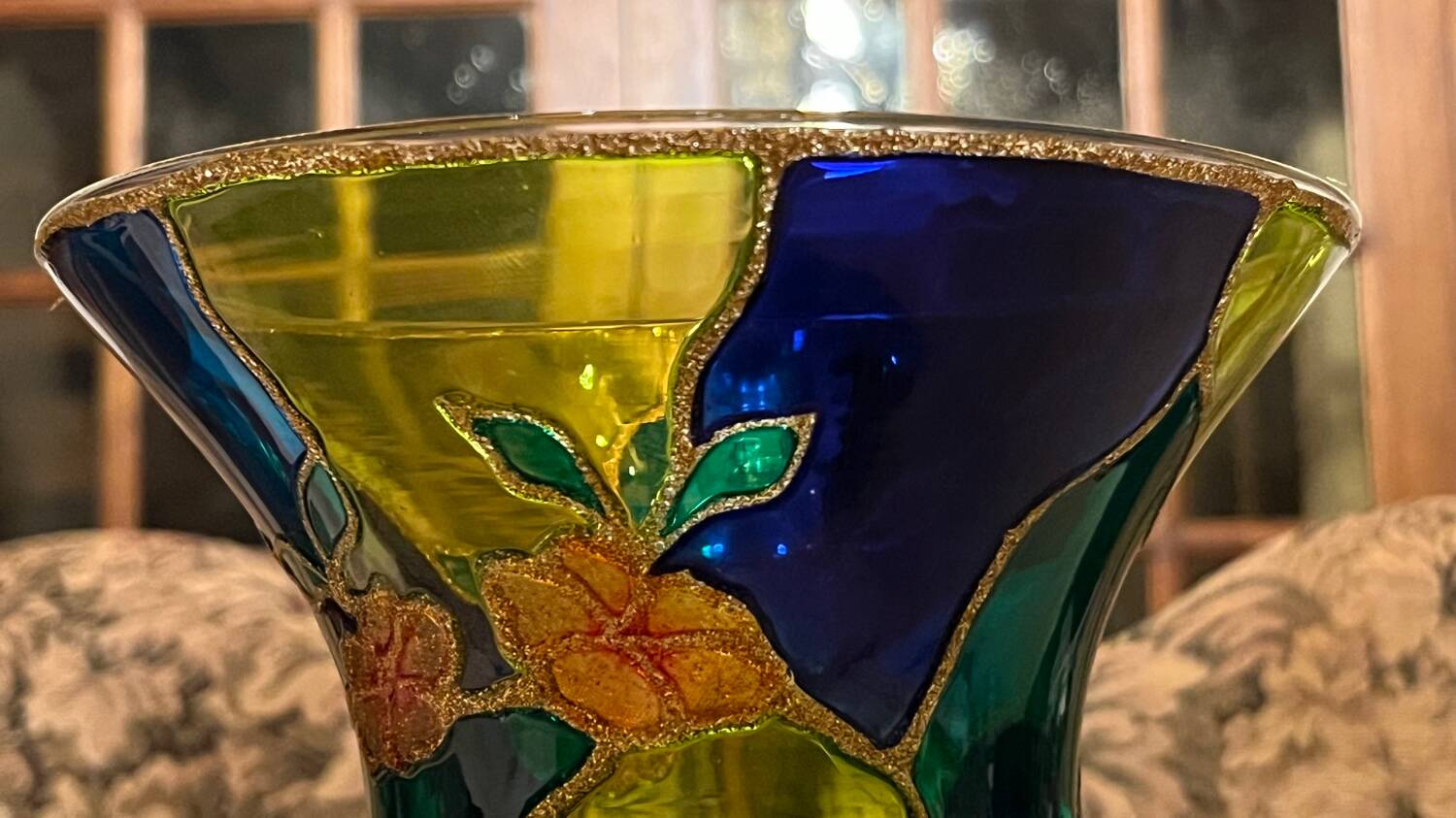 Palita multicolor glass vase