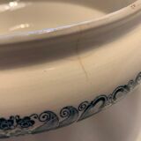 Soup tureen and 6 old Longchamp soup plates, Terre de Fer, Marcel model