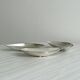 Three vintage silver shell bowls