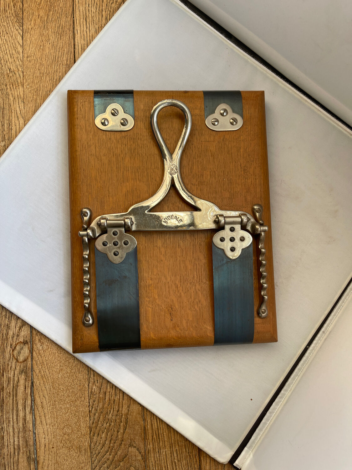 Old deco herbarium wood press