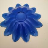 Coupelle en verre bleu