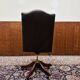 Chaise de bureau Chestfield anglaise marron