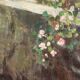 Old painting "The Porch" oil on canvas signed G. Esposito XX Century