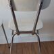 Duo of chairs in skaï, 60-70s