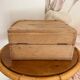 Antique solid oak chest - 31 x 26 x 15