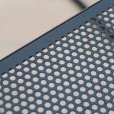 Vintage perforated metal nesting tables 80s
