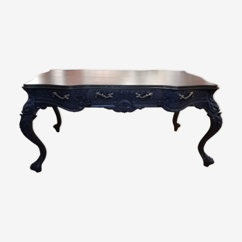 Bureau plat style Louis XV patiné