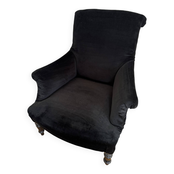 Fauteuil et repose pieds Napoléon III