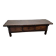 18th century Spanish chestnut wood coffee table