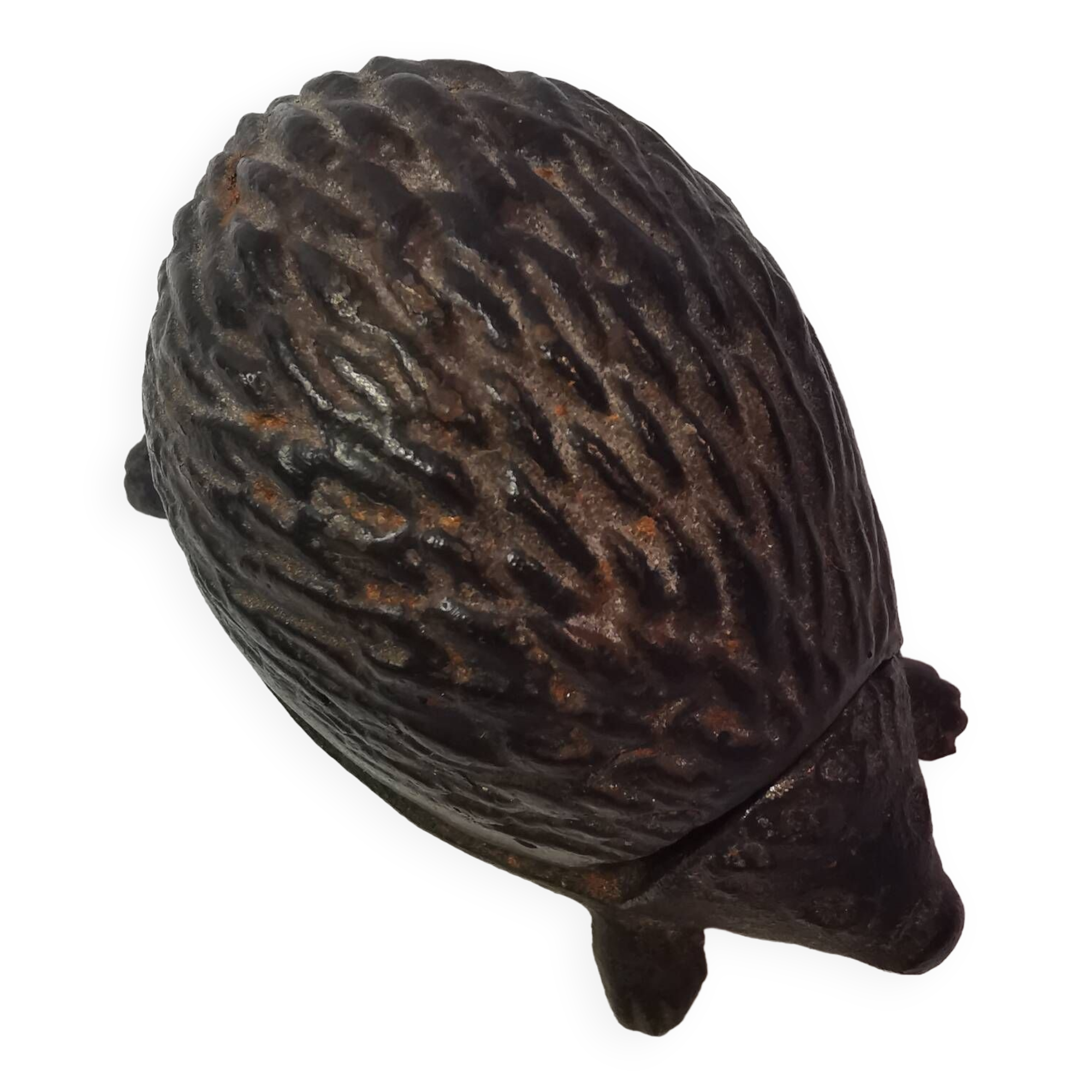 Vintage cast iron key/jewelry storage box. hedgehog shape