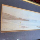 Watercolor signed Janick Laguitton – numbered 10/95 – Seascape