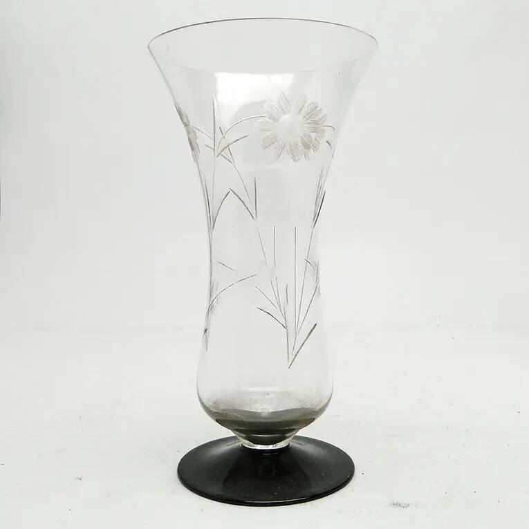 Art Deco vase, glass, Poland, 1930s