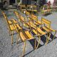 Vintage iron bistro chairs x 9