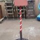 Mailbox us metal red