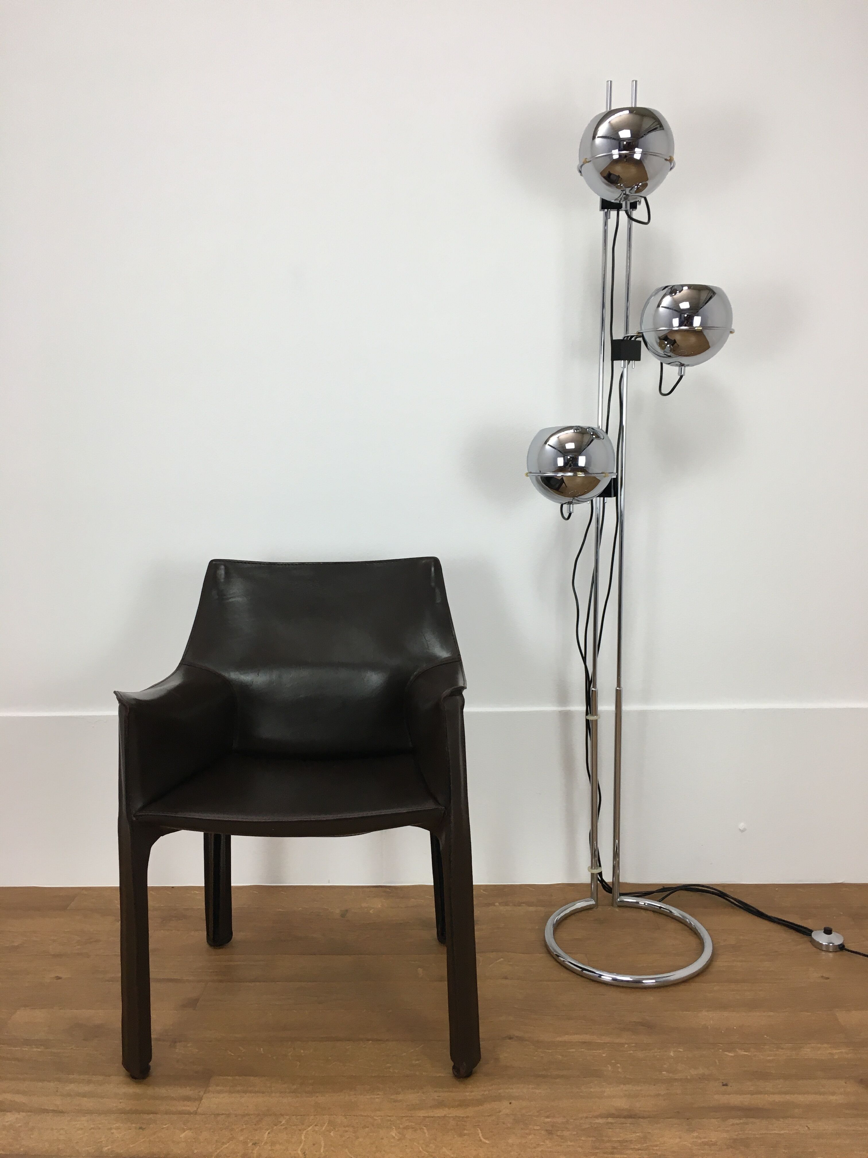 Mario Bellini leather armchair for Cassina, model CAB 413