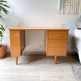 Vintage Scandinavian Formica Desk with 3 Drawers from the 70s