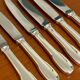 6 Christofle Cluny knives 19.5 cm for dessert, cheese, dessert, good condition