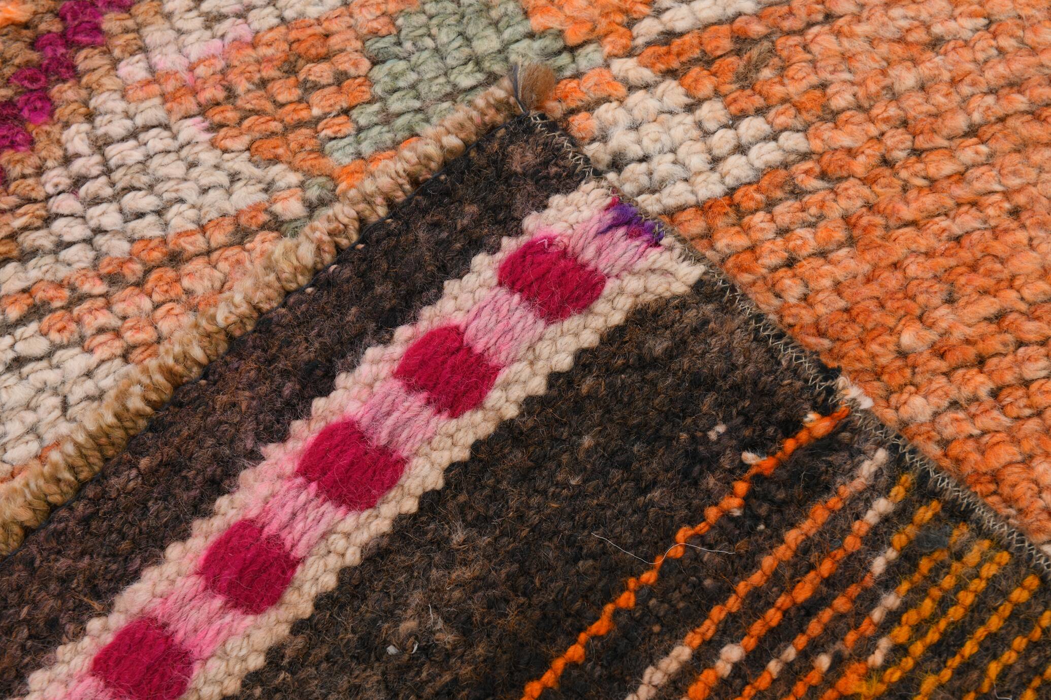 3x12 Pumpink Orange Oriental Turkish Runner Rug, 83x367Cm