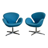 Paire de fauteuils Swan Vintage