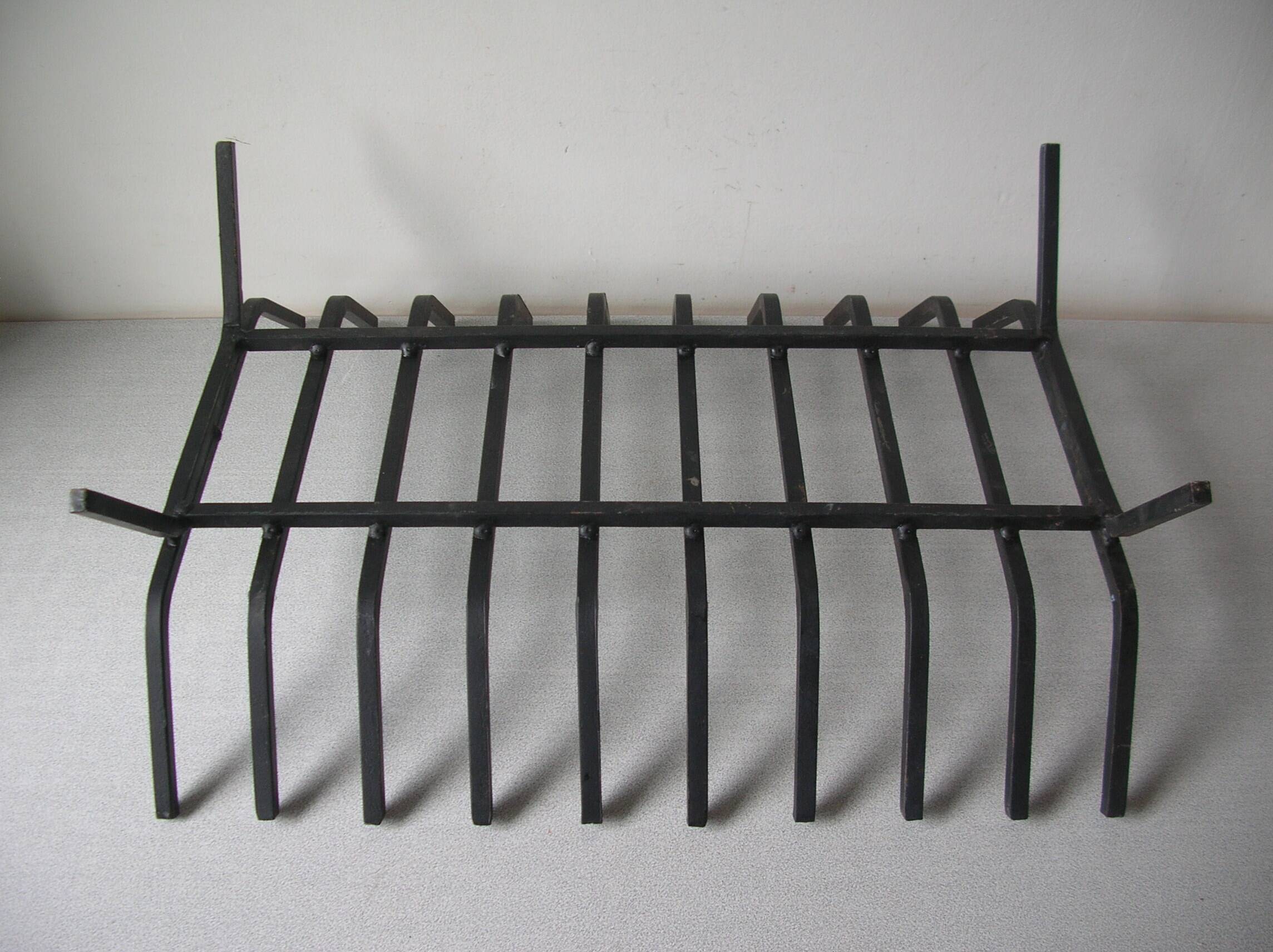 Metal log holder fireplace accessory grate log rest 49 cm