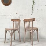 Suite of six bistro chairs
