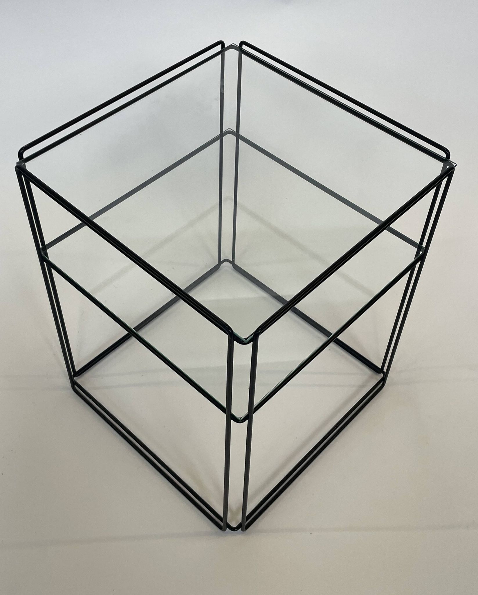 Table d'appoint vintage de Max Sauze "isocèle" design années 70