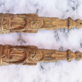 2 ornements de piètements meubles en bronze