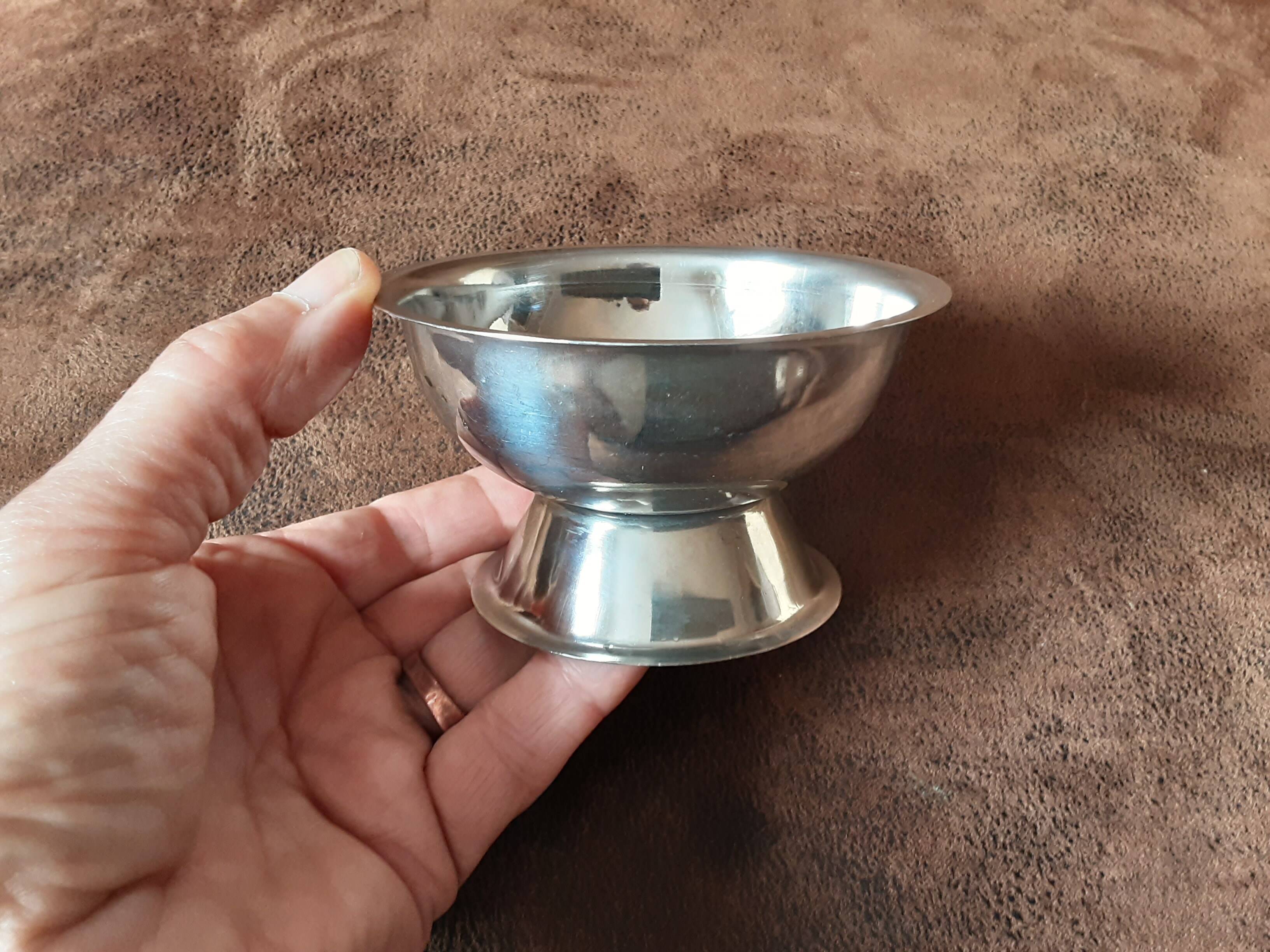 Lot de 6 coupes sur pied métal