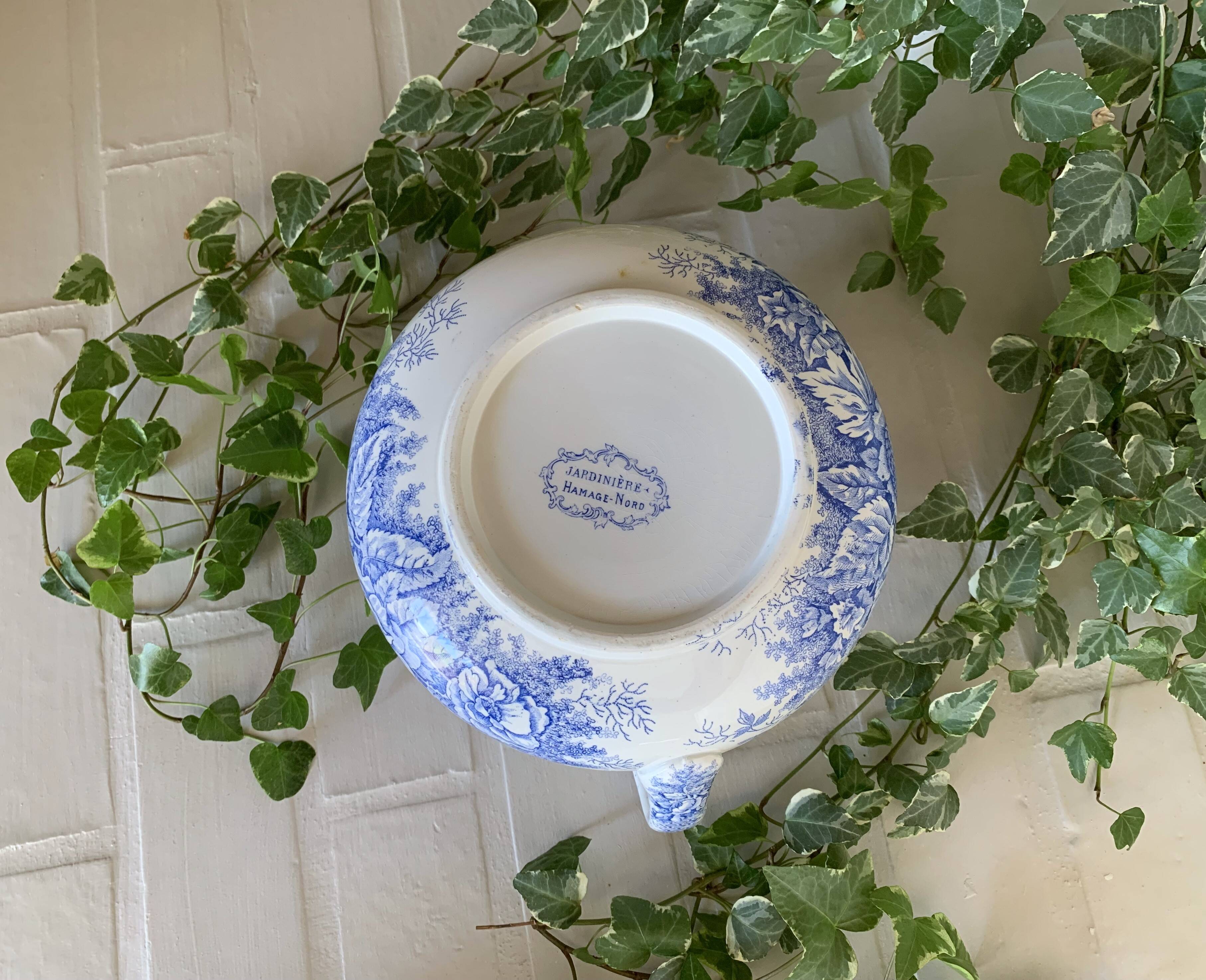 Old earthenware pitcher from Saint-Amand (North) – Jardinière model