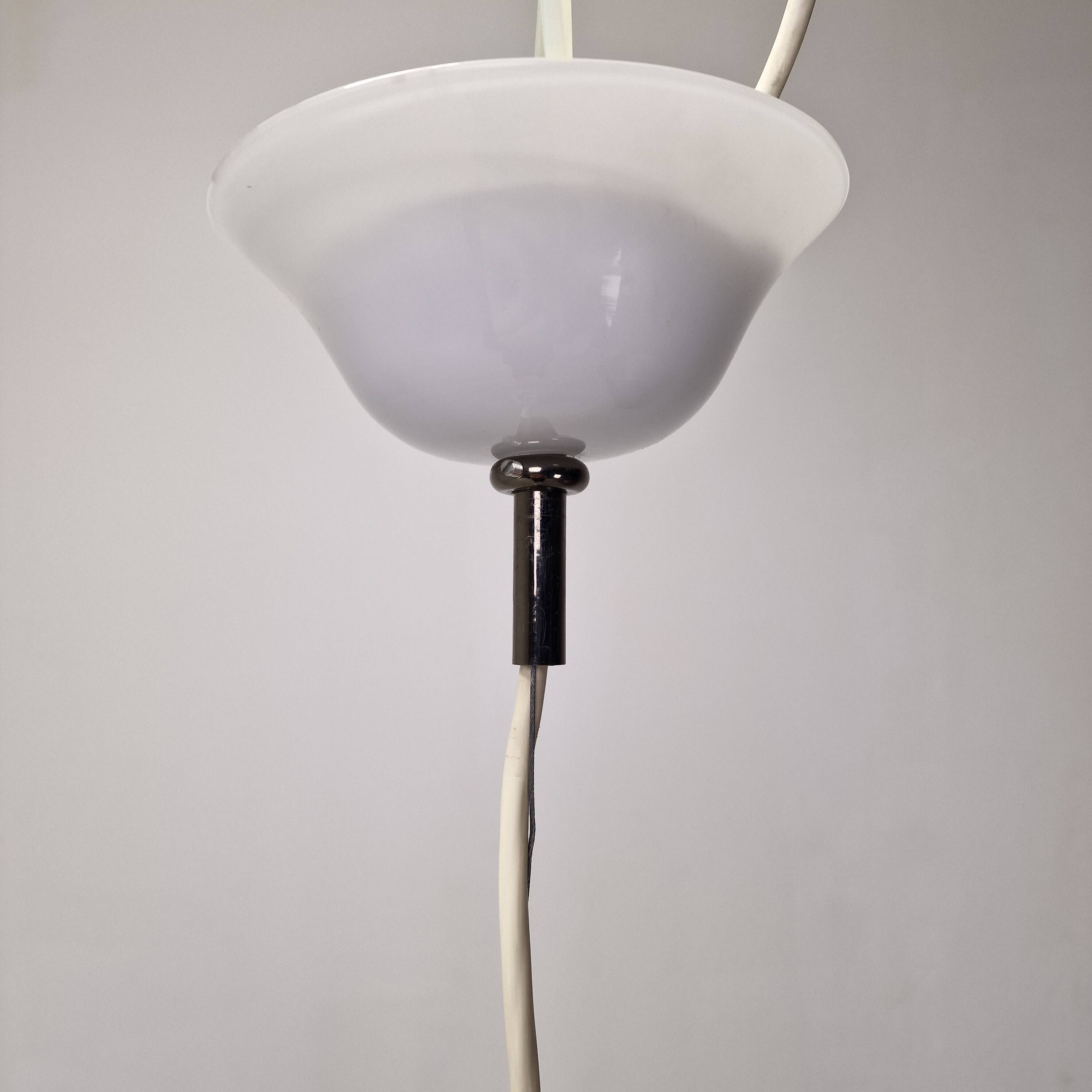 Anni Trenta Luce Chandelier by Venini in White Murano Glass