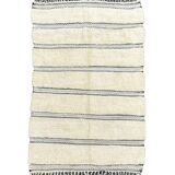 White Berber carpet in new Beni Ourain wool 160x280 cm