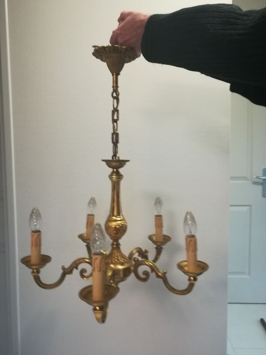 Lustre bronze Lumalux Paris