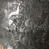 Bougeoir antique en cuivre d'art islamique
