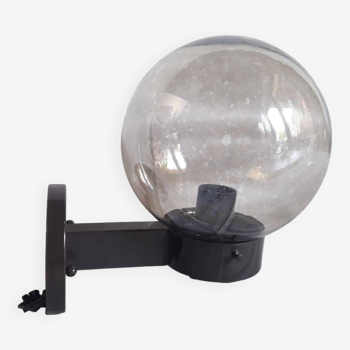 Applique  Delmas  globe « fumé » lampe