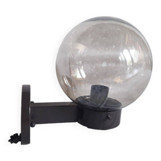 Applique monteuse dd n°140 vintage disderot delmas  globe « fumé » lampe