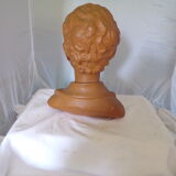 Bust of a young man in plaster