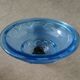 Pair hanging lamp Abat-jour blue glass