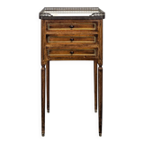 Louis XVI period mahogany bedside table